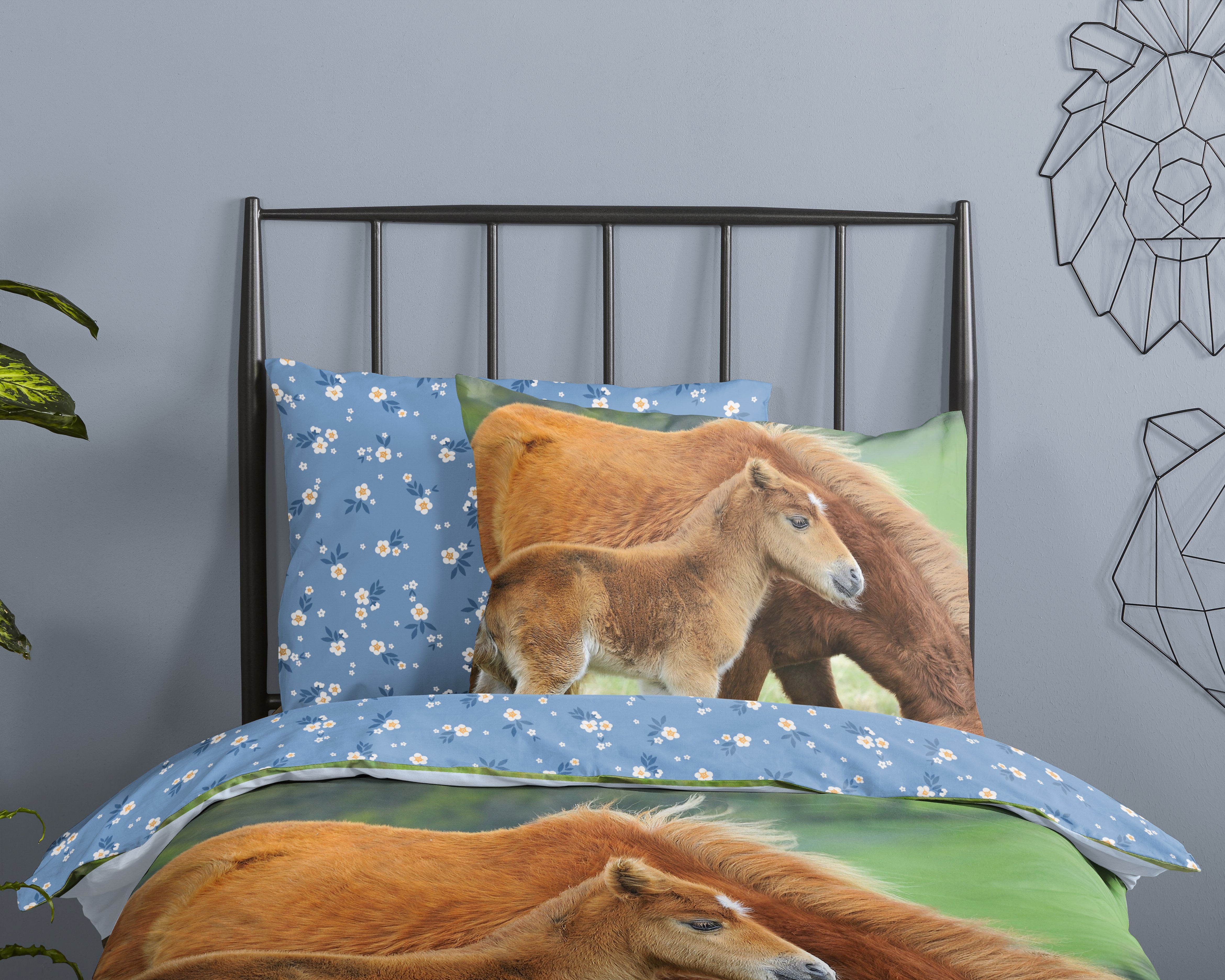 Good Morning Housse de Couette Coton Regine Multi