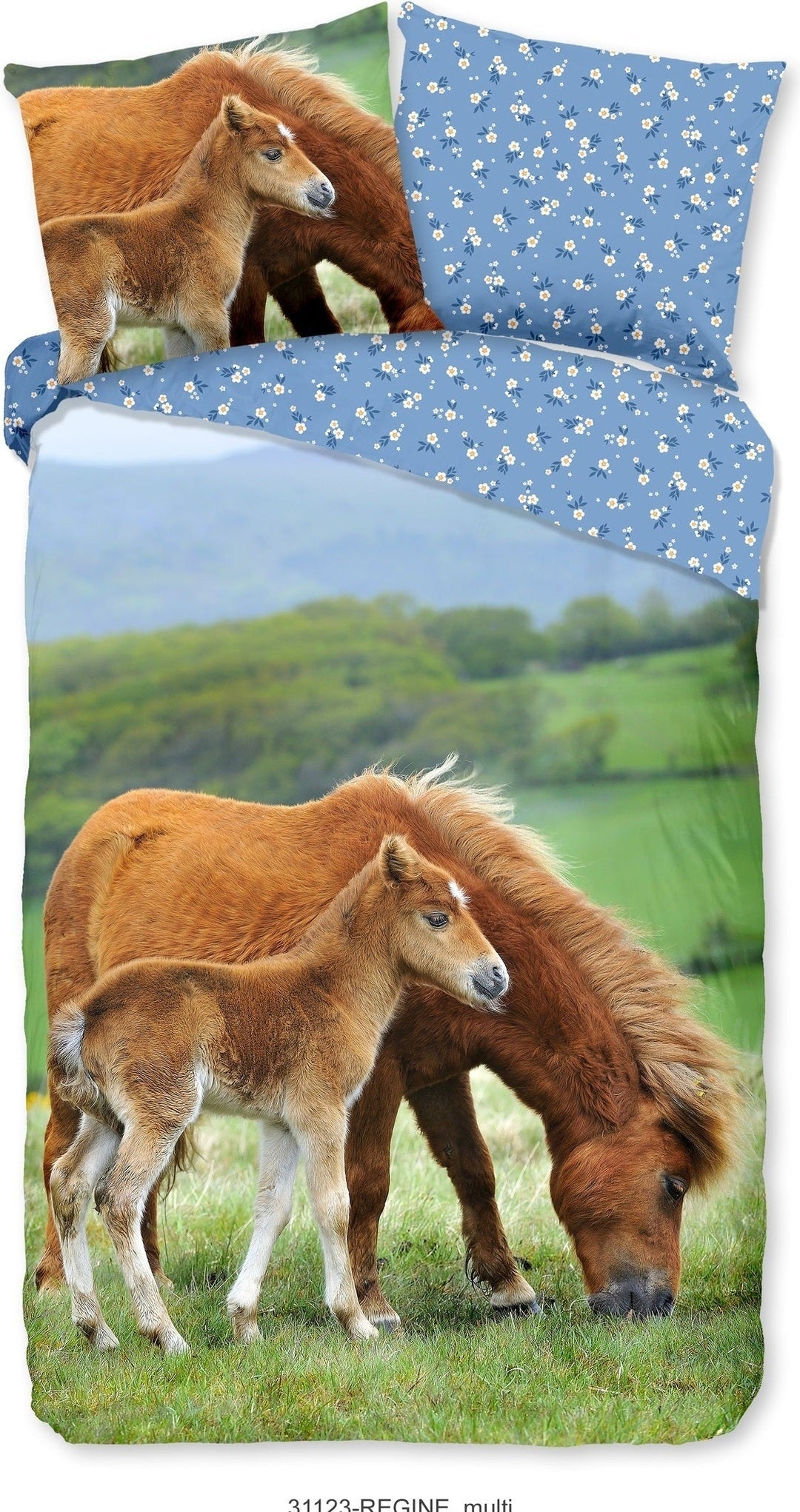 Good Morning Housse de Couette Coton Regine Multi