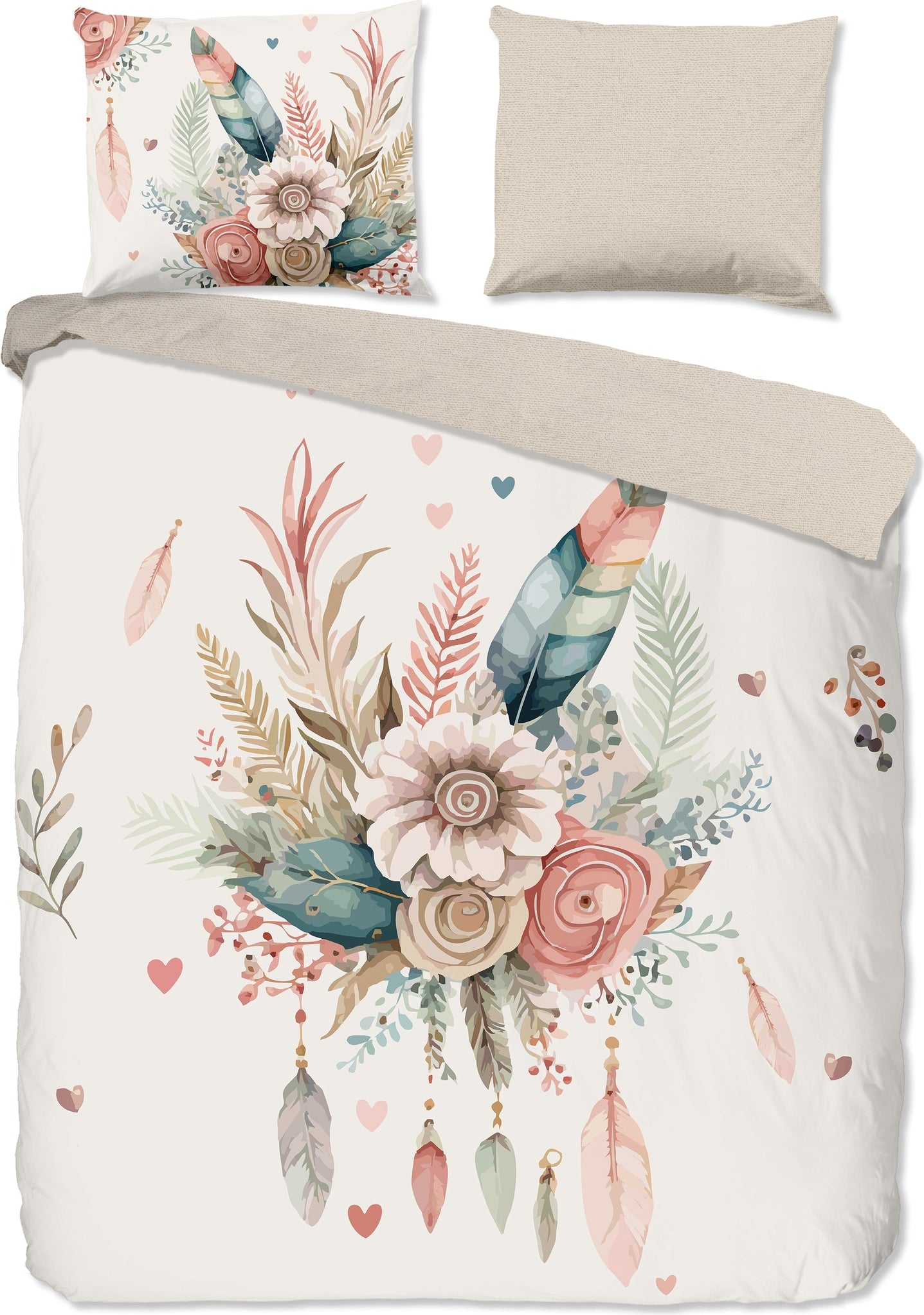 Good Morning Dekbedovertrek Katoen Videl - Ecru