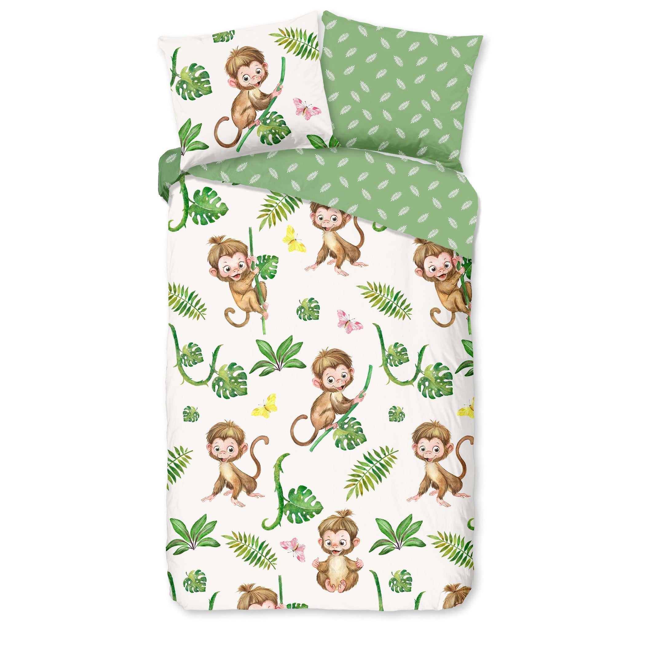 Good Morning Housse de Couette Coton Play Vert