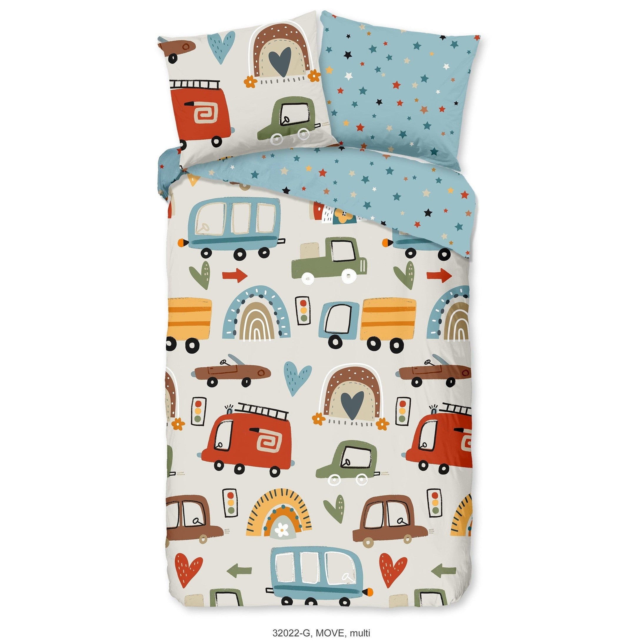 Good Morning Housse de Couette Coton Move Multi