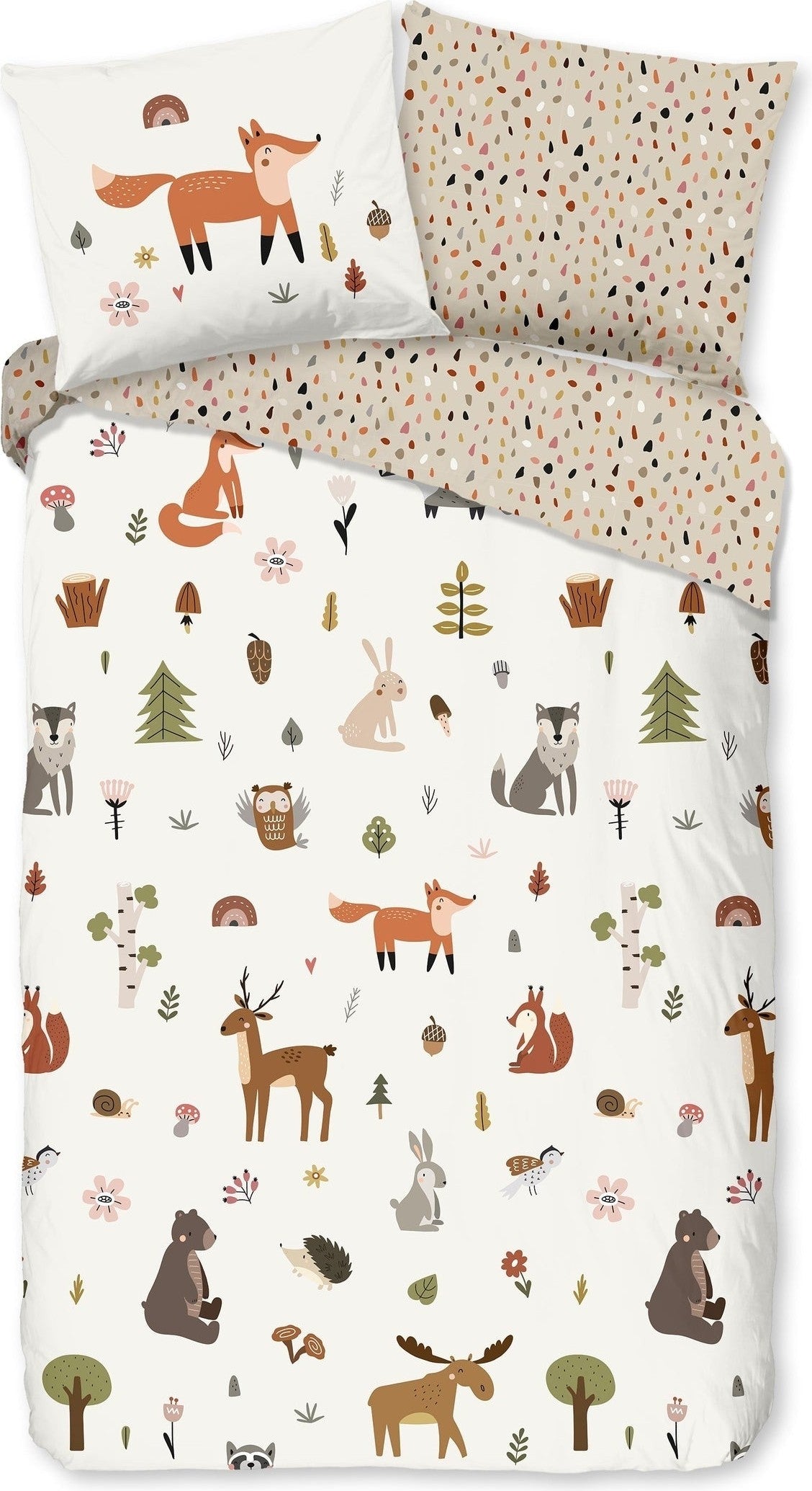 Good Morning Housse de Couette Coton Uni Multi