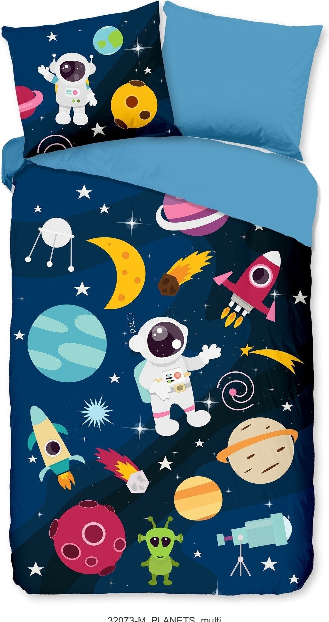 Pure Dekbedovertrek Microfiber Planets Multi