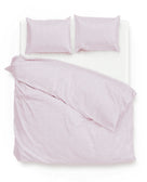 Zo Home dekbedovertrek Lino Grey Lilac katoen