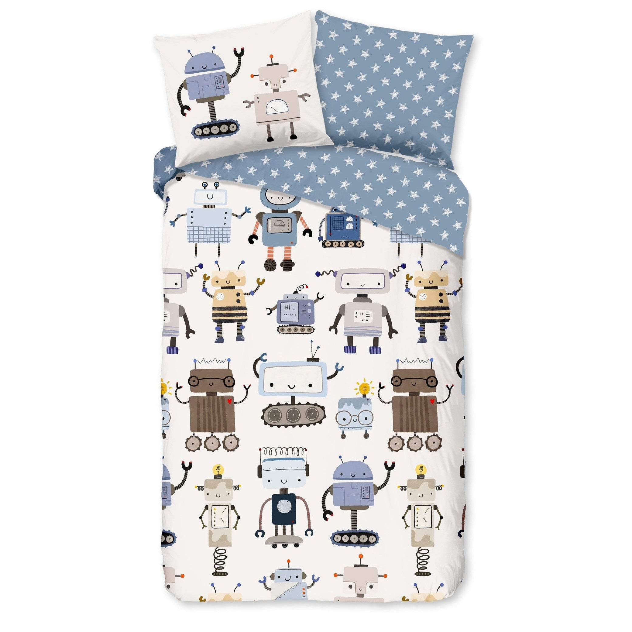 Good Morning Housse de Couette Coton Robo Multi