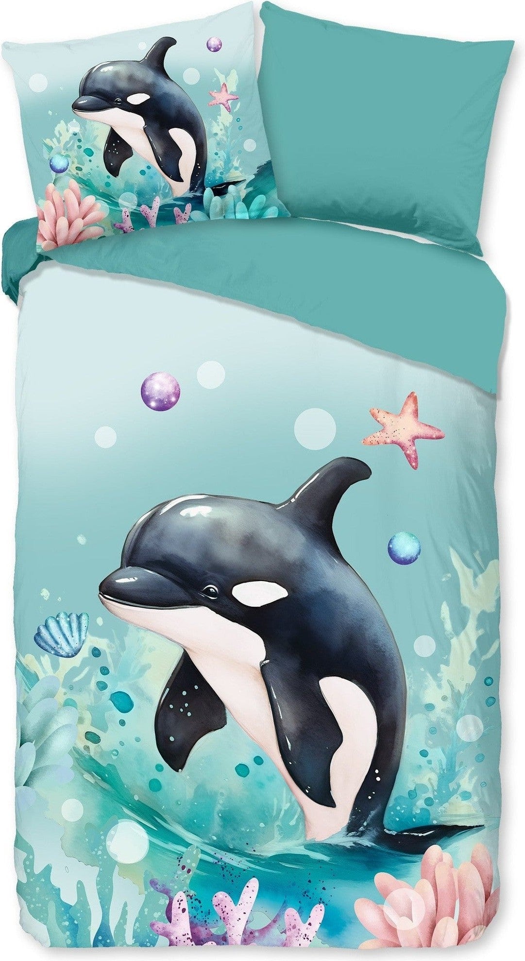 Housse de Couette Pure Microfibre Splash Menthe