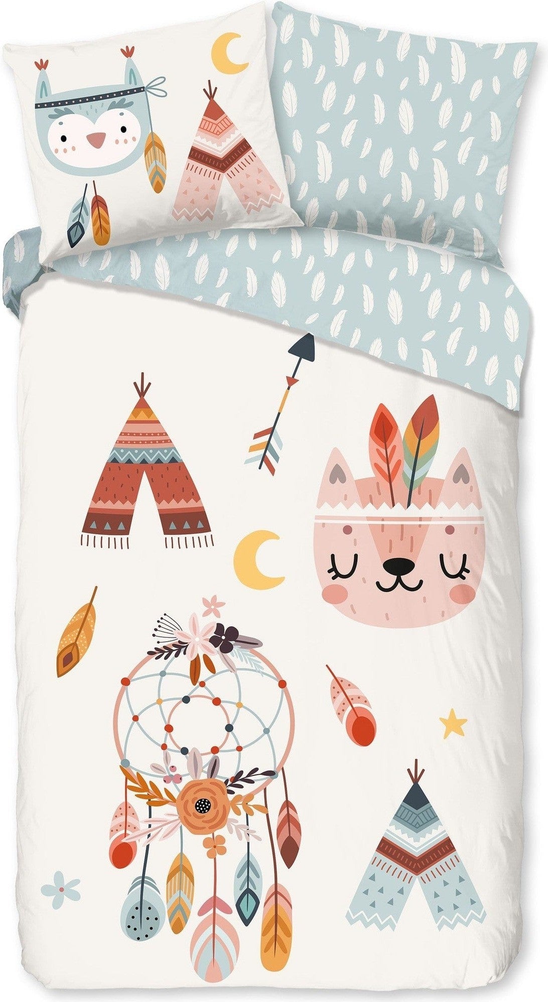 Good Morning Dekbedovertrek Flanel Dreamy Multi