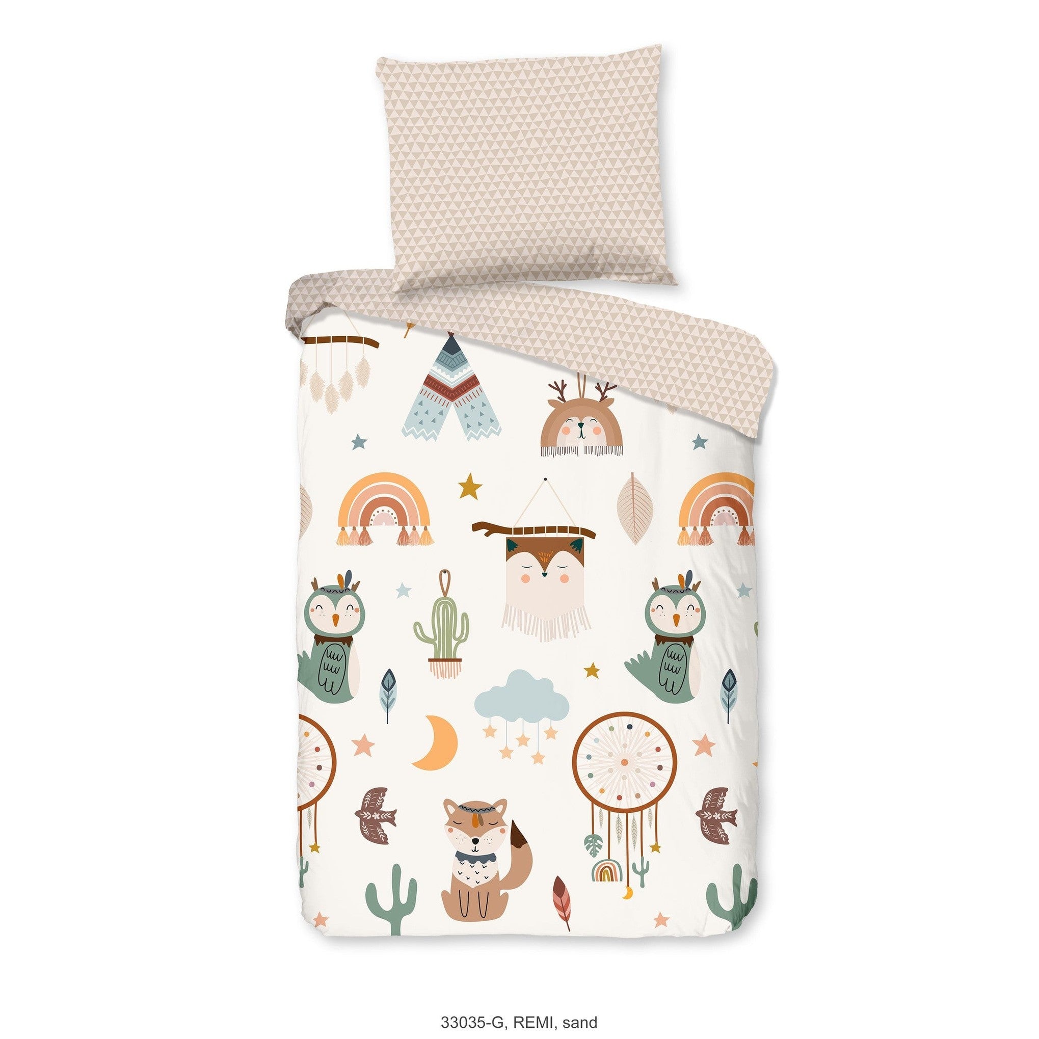 Housse de Couette Good Morning Coton Remi Sable