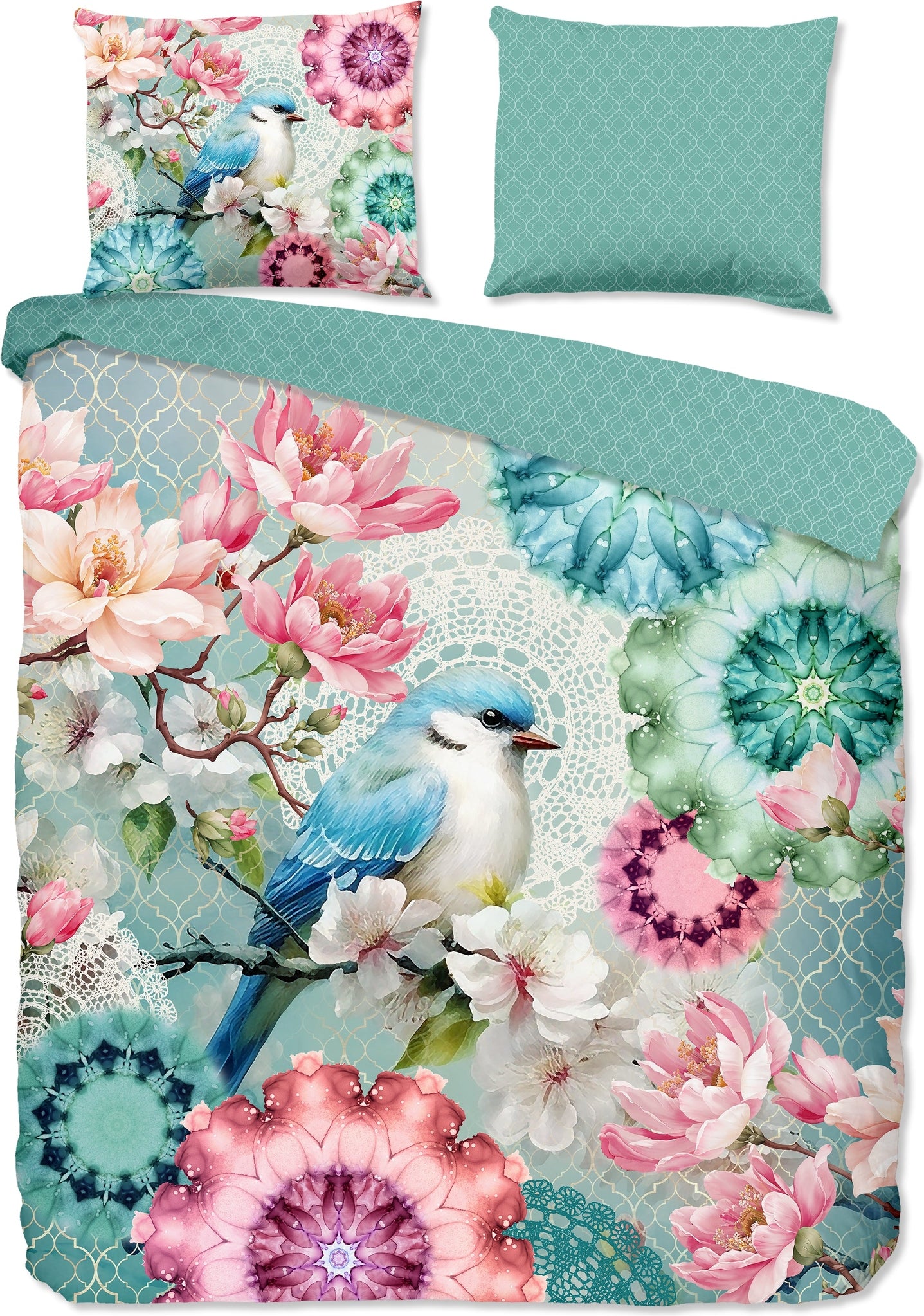 HIP Dekbedovertrek Satijn Eldisa - Mint