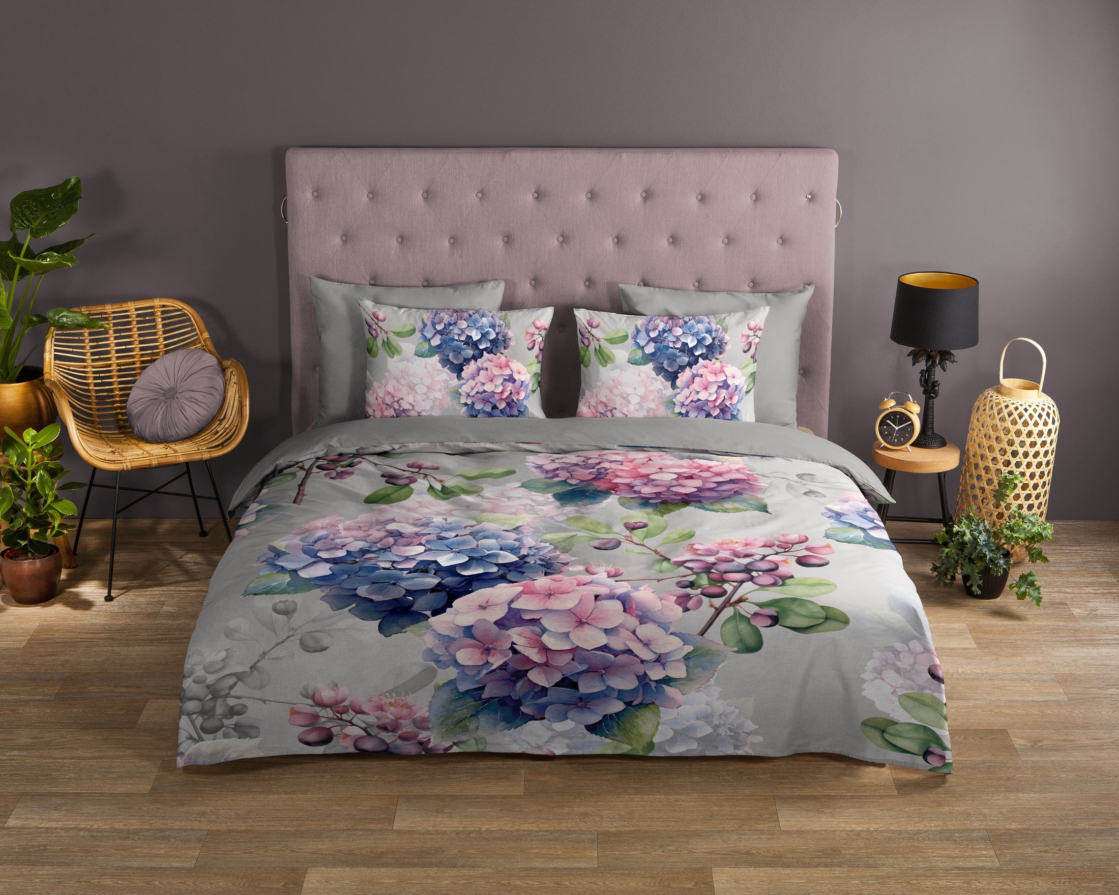 Good Morning Dekbedovertrek Katoen Julia - Grey