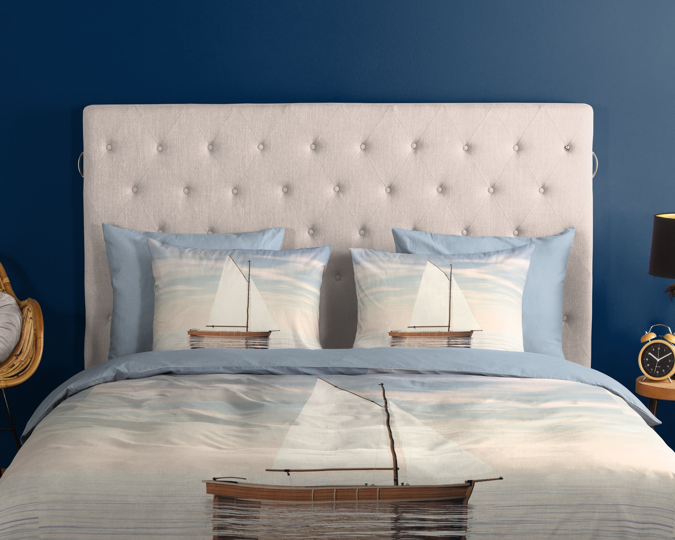 Good Morning Dekbedovertrek Katoen Meri - Blue