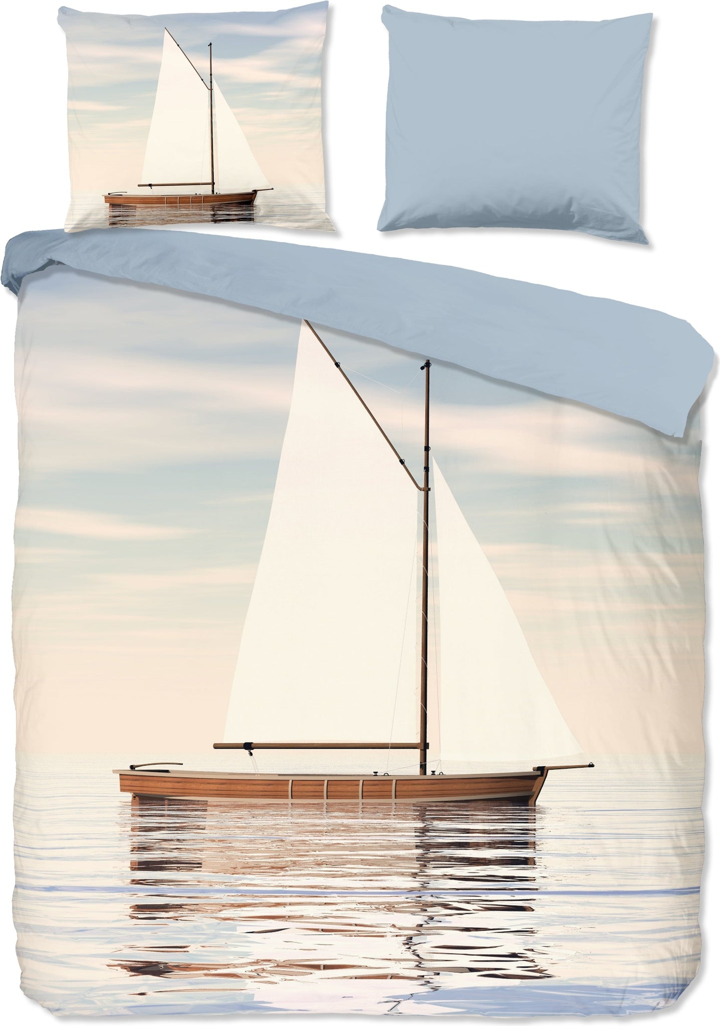 Good Morning Dekbedovertrek Katoen Meri - Blue