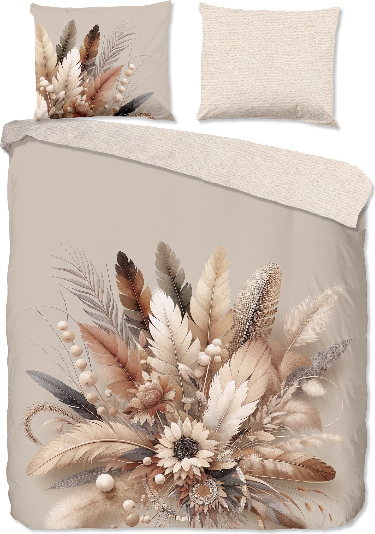 Good Morning Dekbedovertrek Flanel Barro - Sand