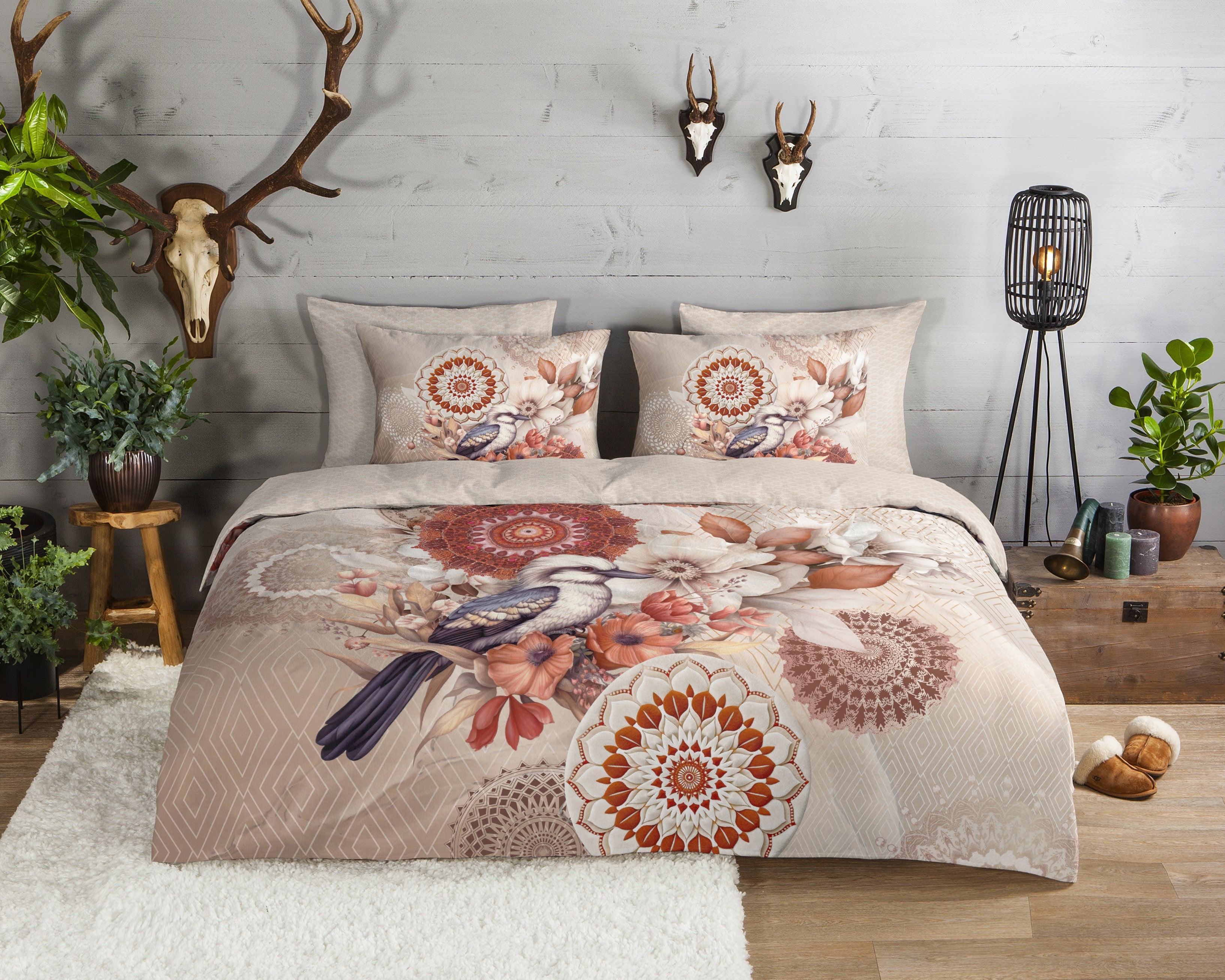 HIP Housse de couette flanelle Luigio - Sand