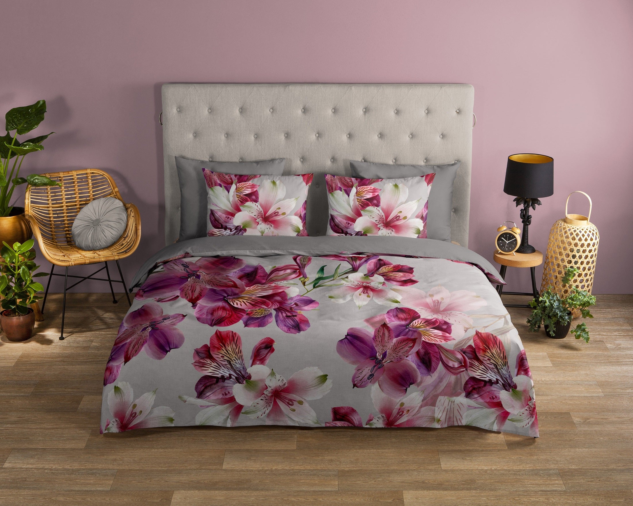 Good Morning Dekbedovertrek Katoen Inca - Grey