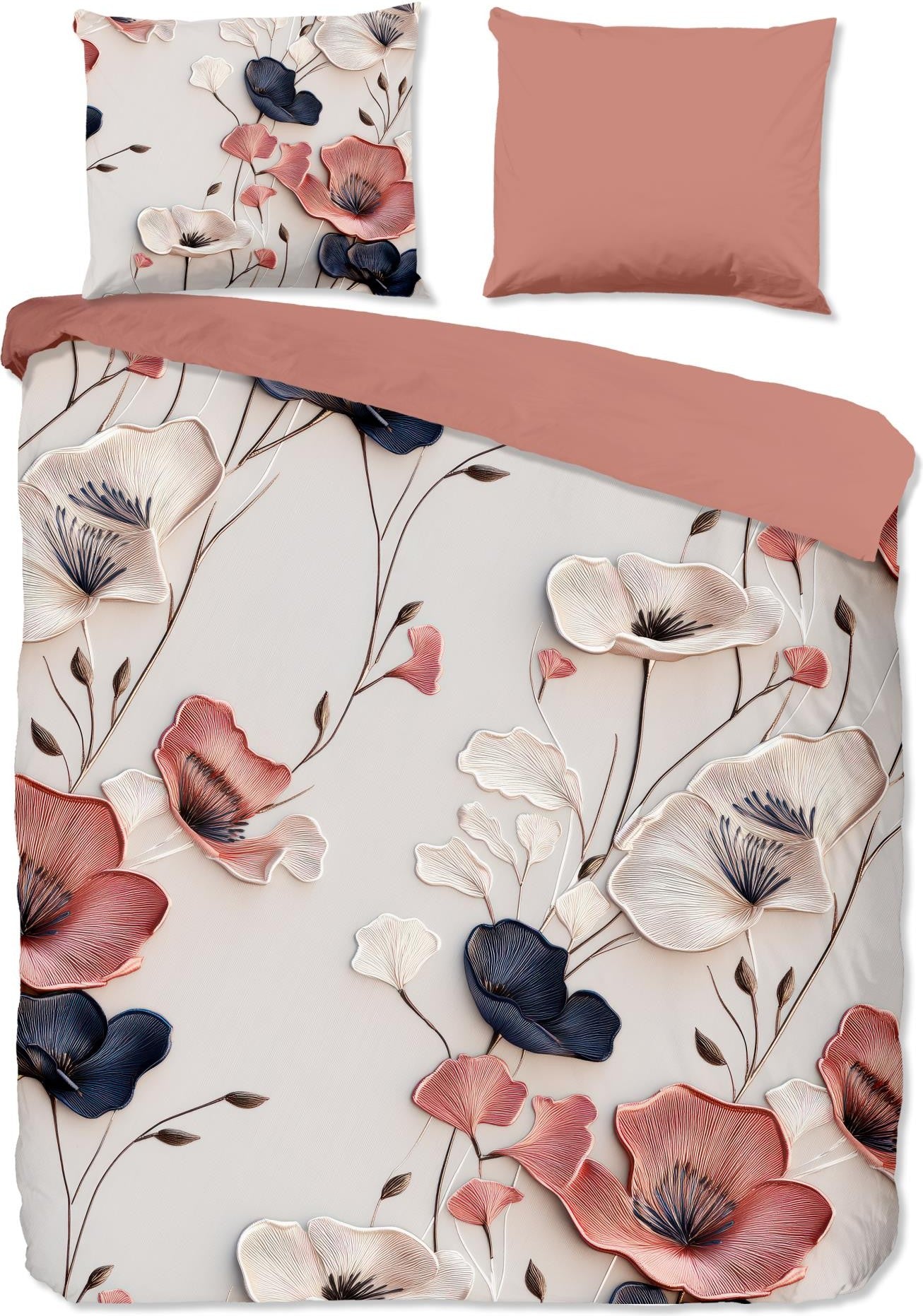 Good Morning Dekbedovertrek Katoen Samos - Sand