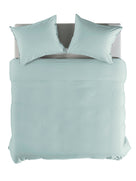 Yellow dekbedovertrek Percale Whispering Blue katoen percale
