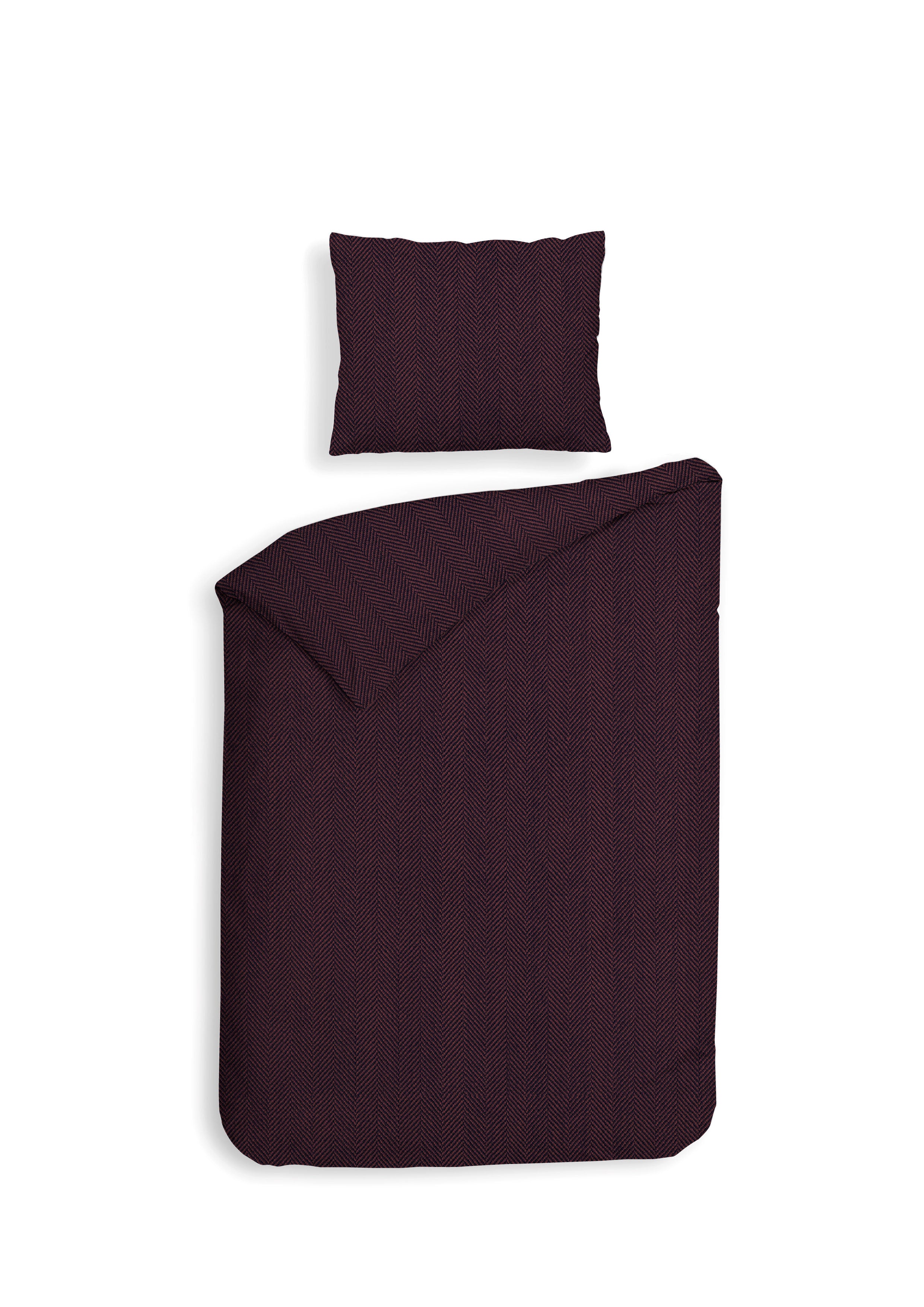 Heckettlane dekbedovertrek Spina Blackberry Wine flanel
