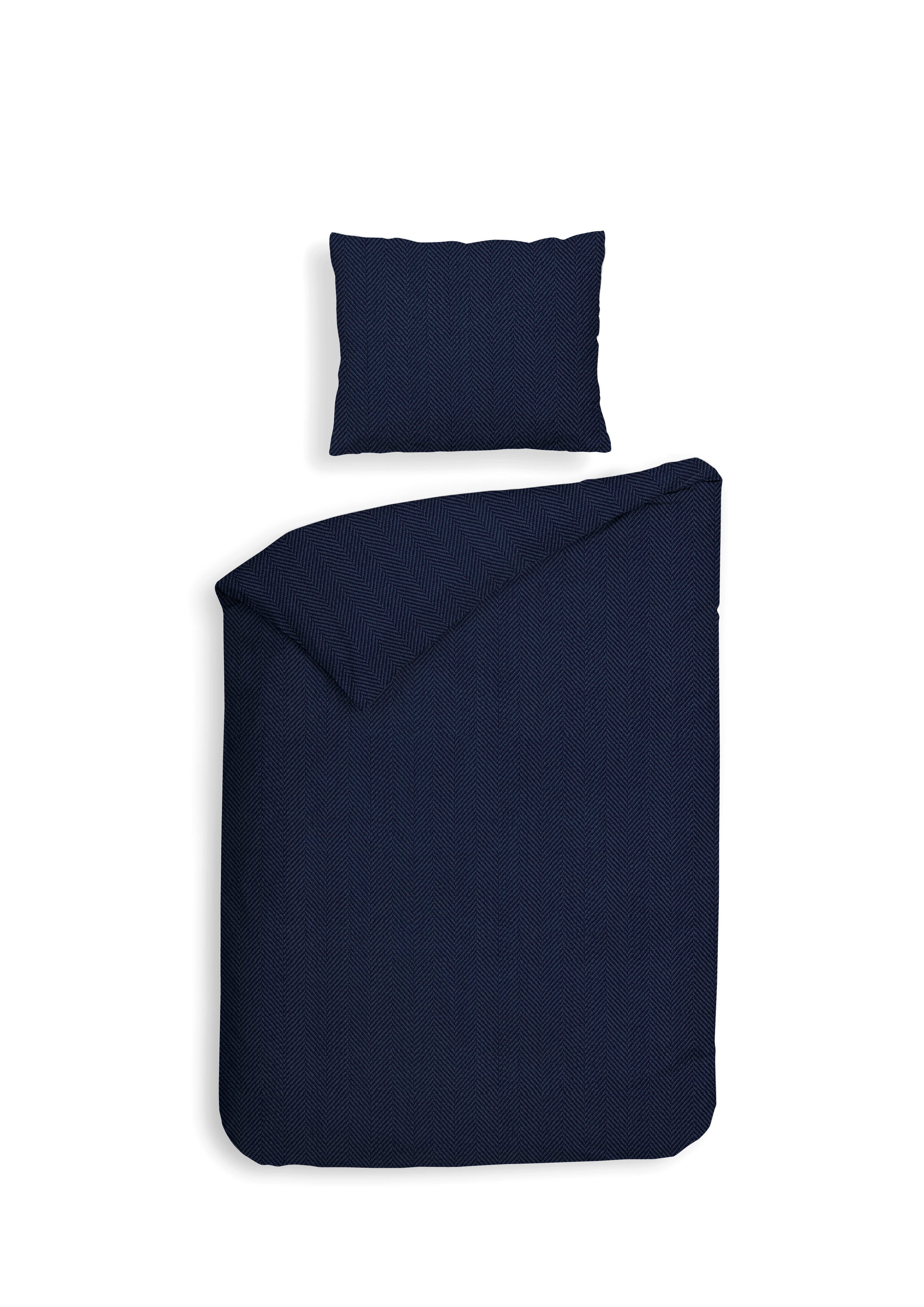 Heckettlane dekbedovertrek Spina Dark Blue flanel