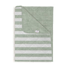 Zo Home bedsprei Banda di Lino Moss Green polyester