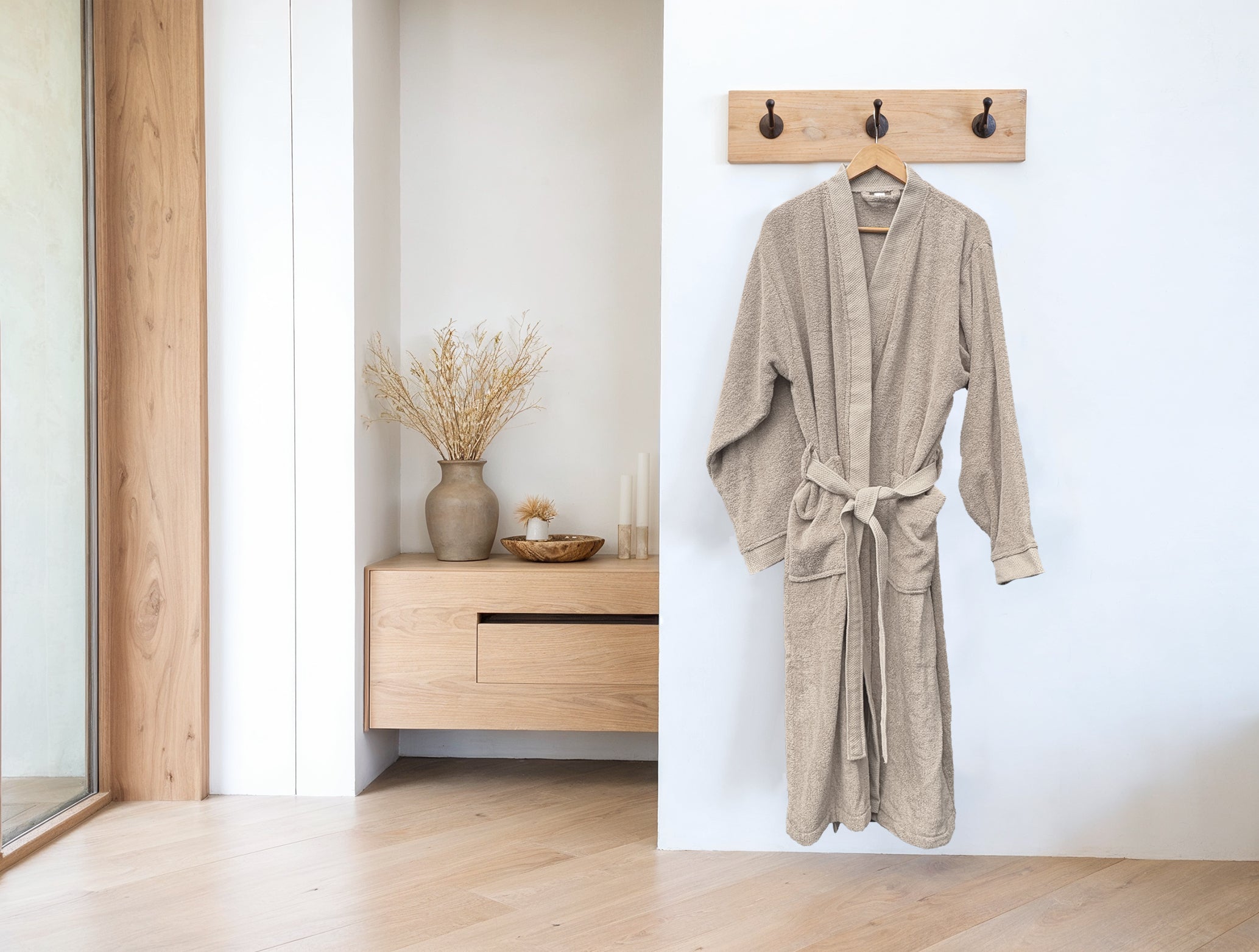 Heckettlane badjas Premium Taupe