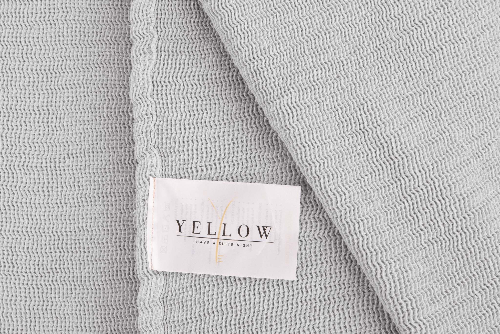 Yellow plaid ICA Vapor Grey katoen