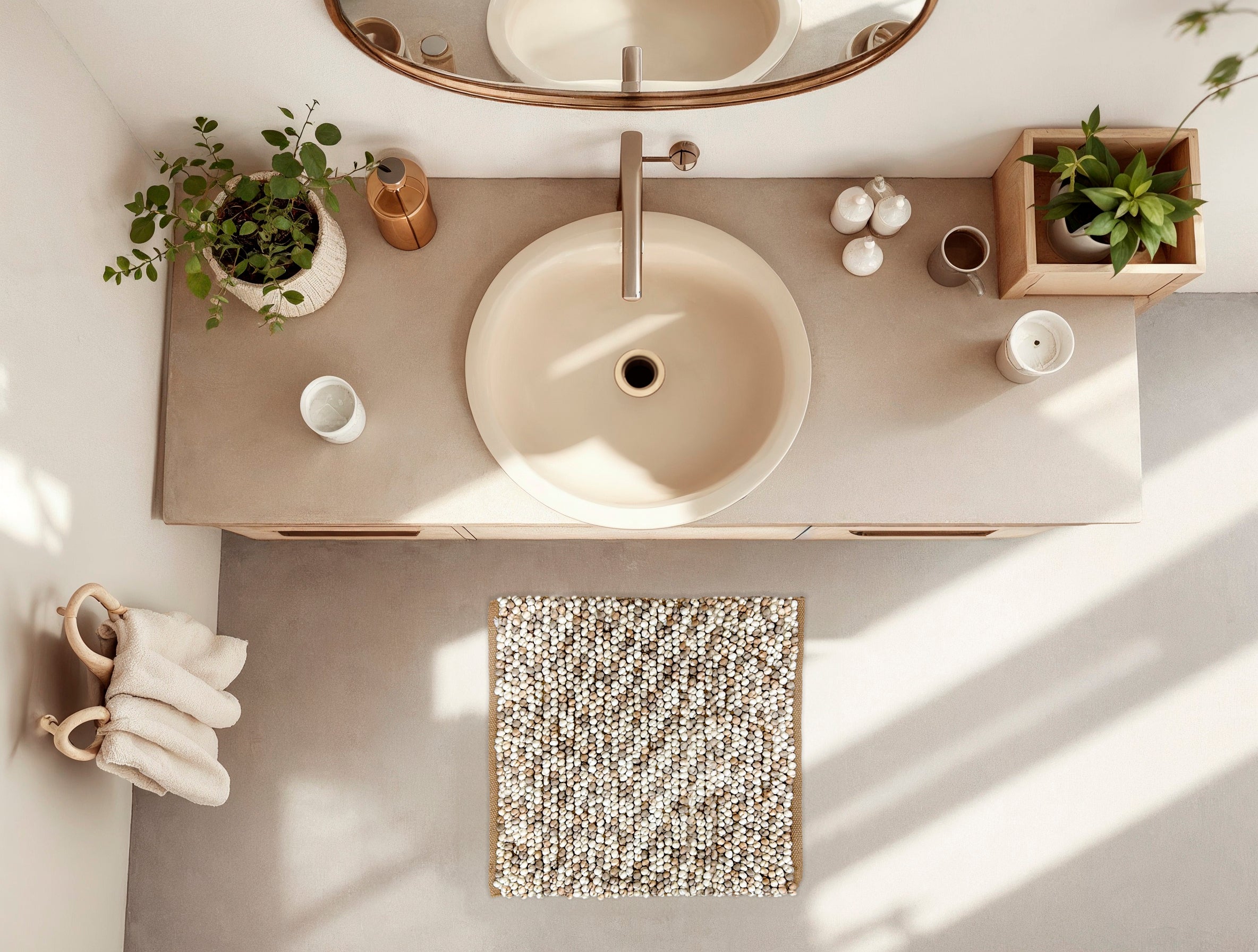Zo Home badmat Zola Natural