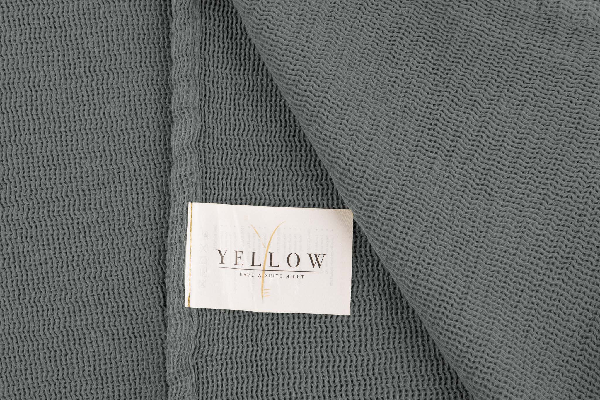 Yellow plaid ICA Beluga Grey katoen