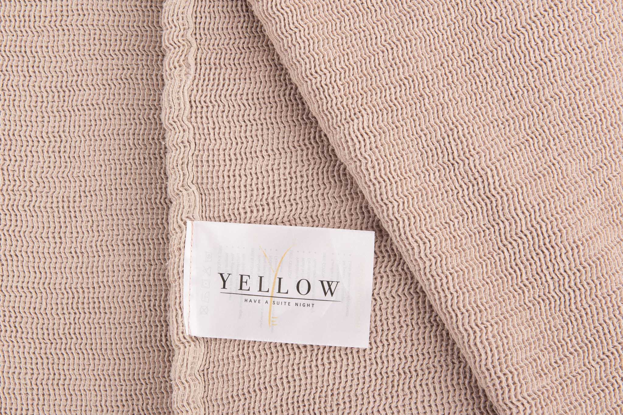 Yellow plaid ICA Mellow Rose katoen