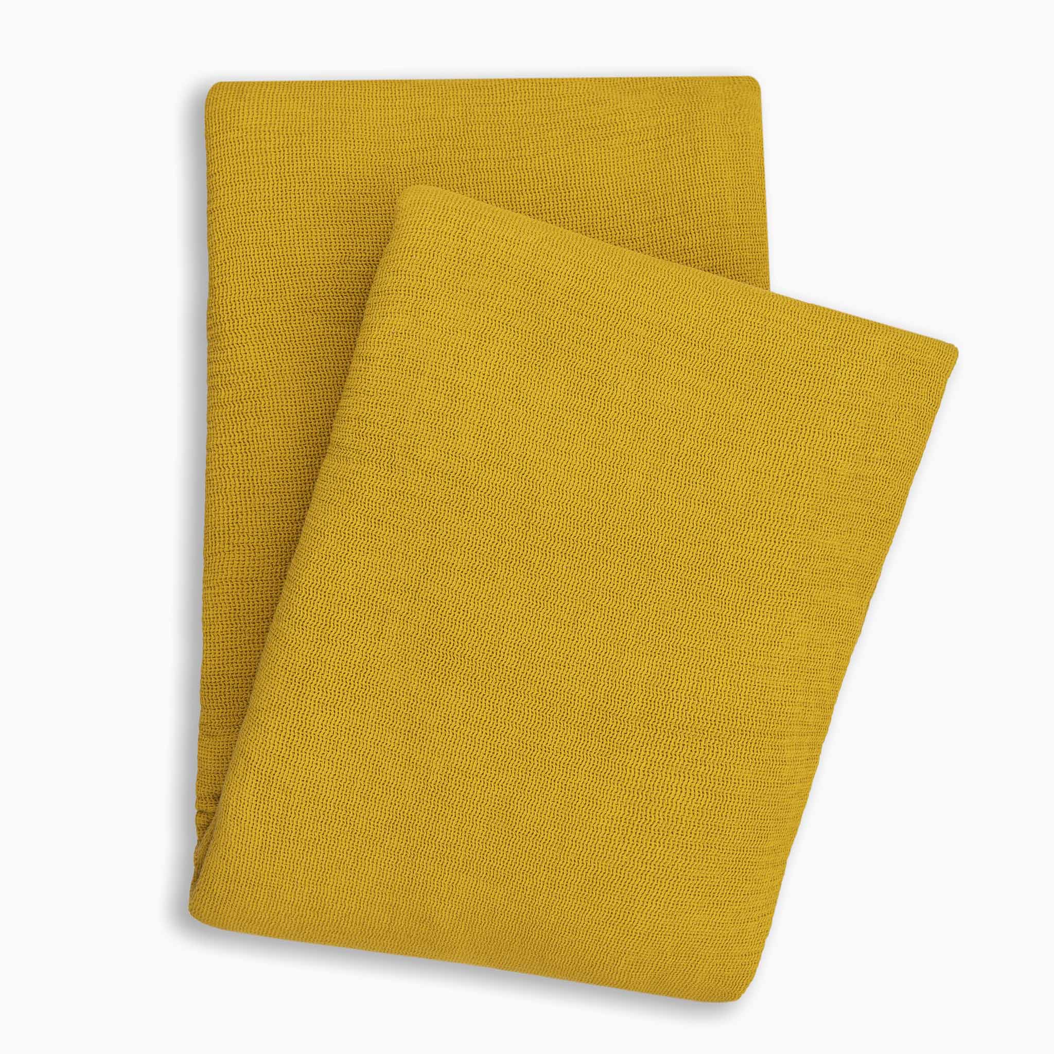 Yellow bedsprei ICA Honey Gold katoen
