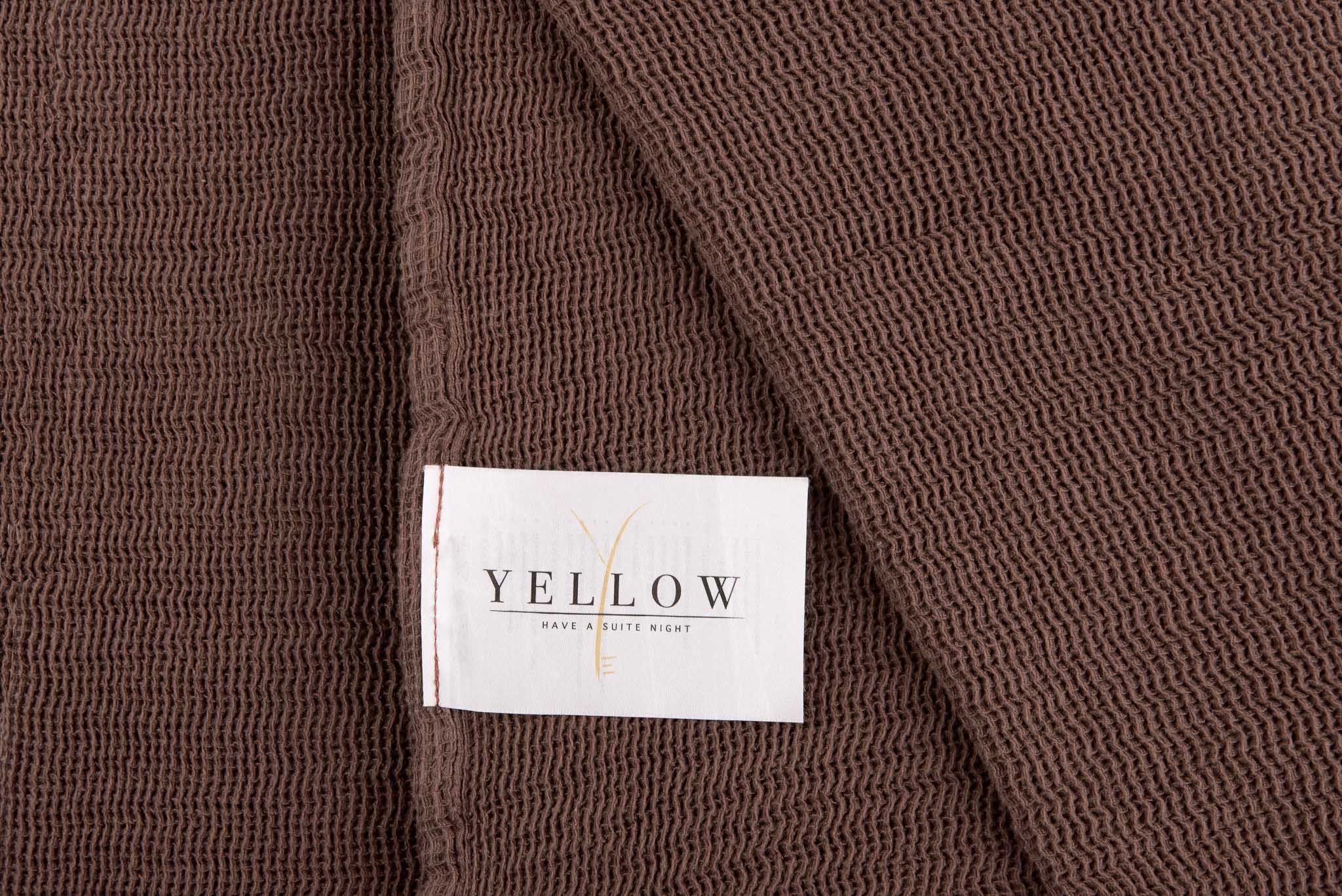 Yellow bedsprei ICA Maroon Brown katoen