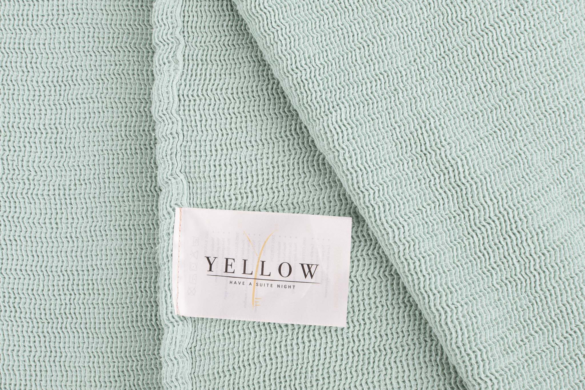 Yellow plaid ICA Spa Blue katoen