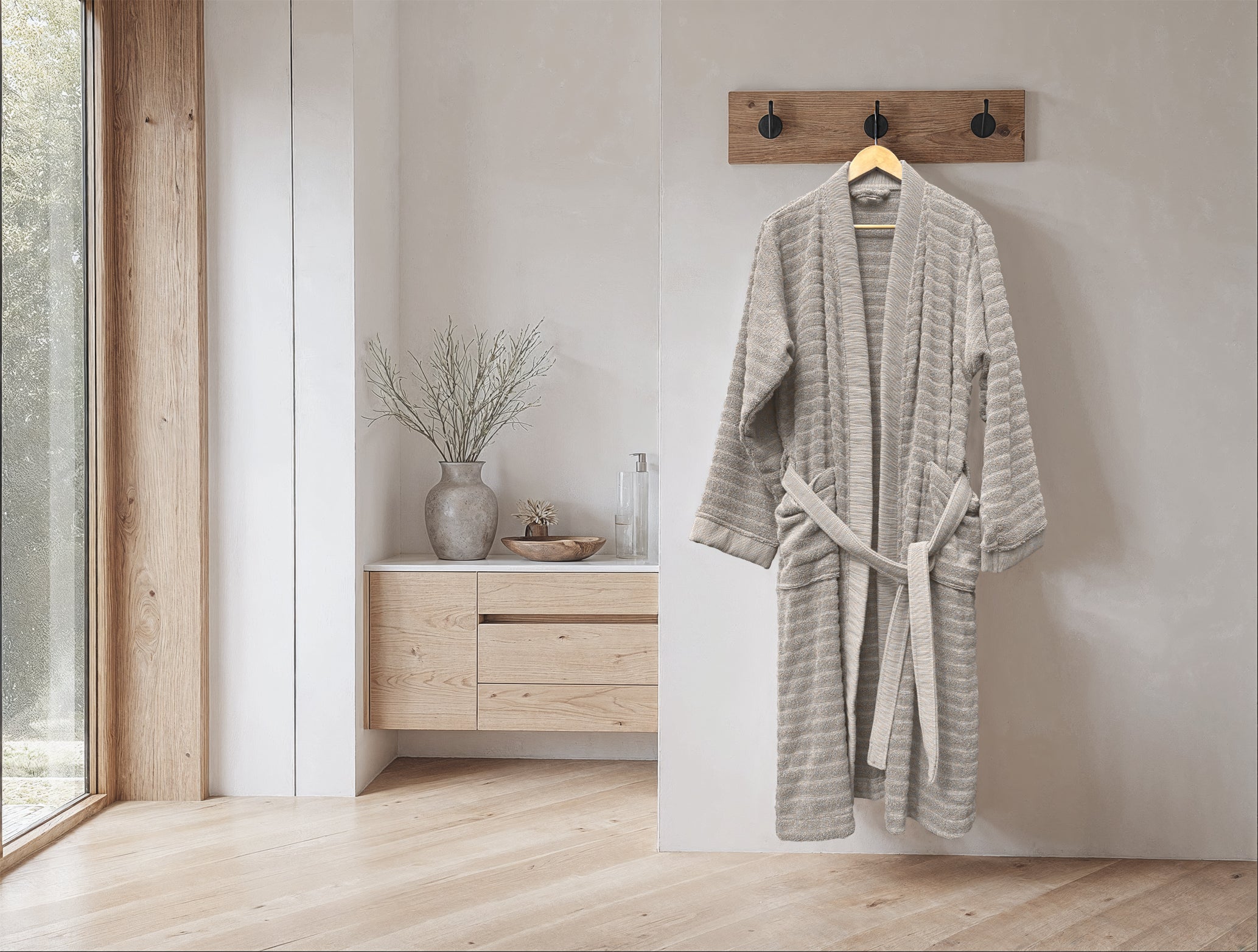 Heckettlane badjas Prestige Glacier Grey