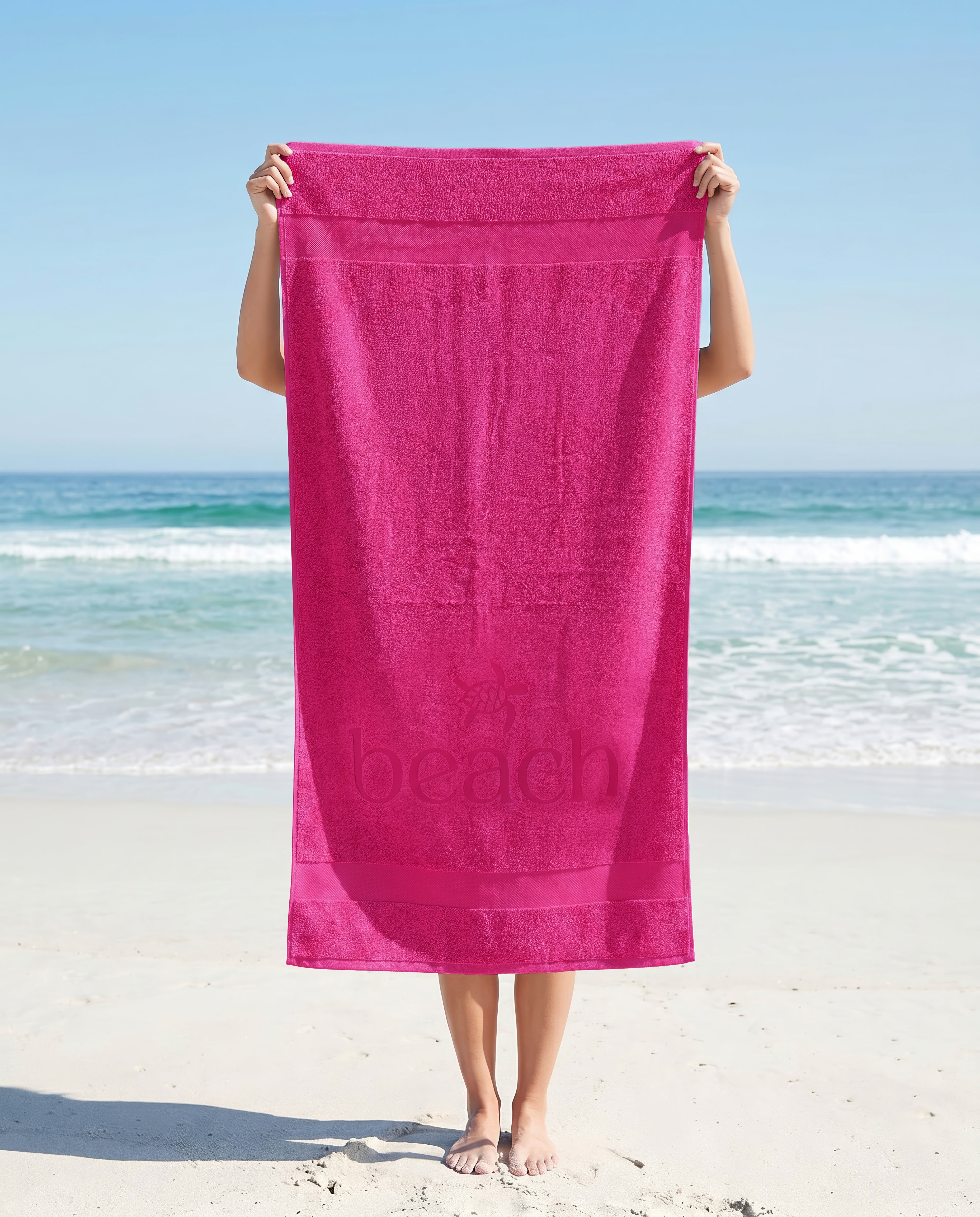Zo Home strandlaken Turtle Beach Pink