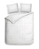 Heckettlane dekbedovertrek Diamante White katoen-satijn