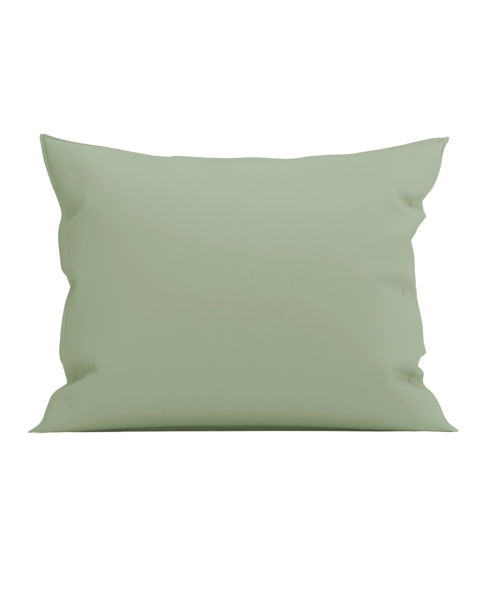 Yellow kussensloop Percale Silent Green percale