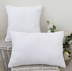 Yellow Coussin décoratif Polyester Lucas Brilliant White