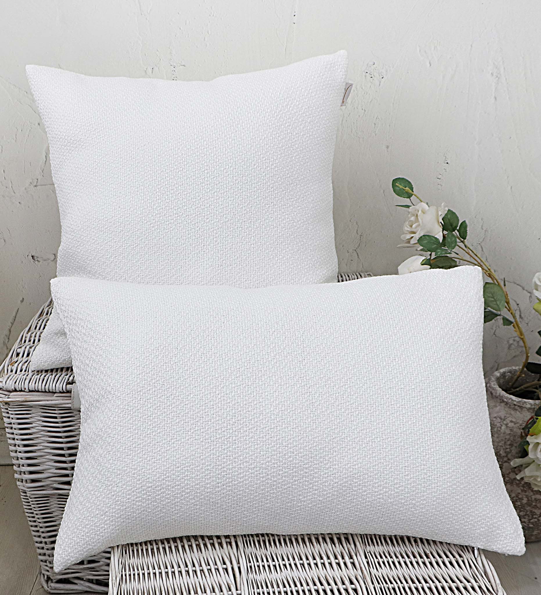 Yellow sierkussen Lilian Off white polyester