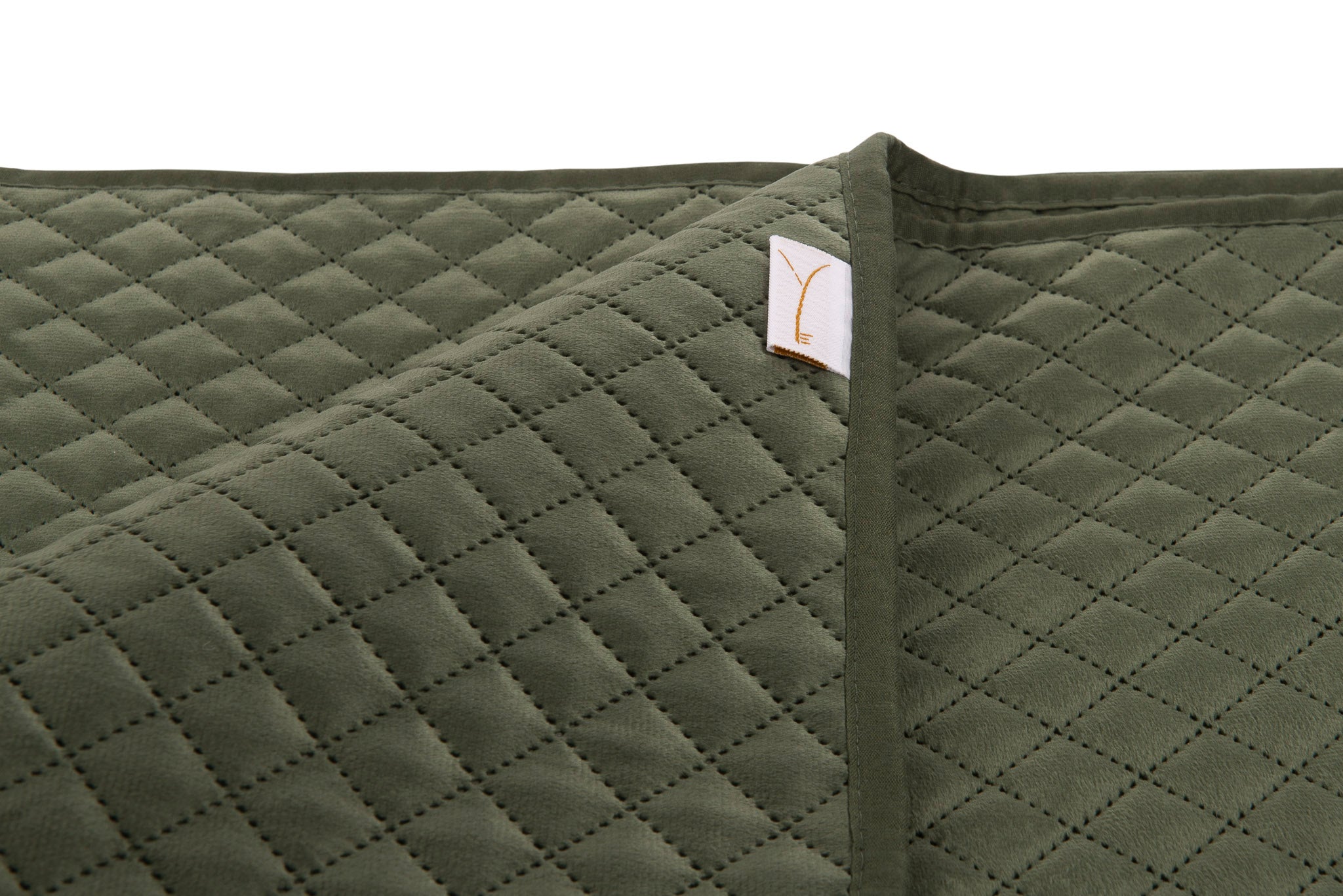 Yellow bedsprei Victoria Army Green polyester