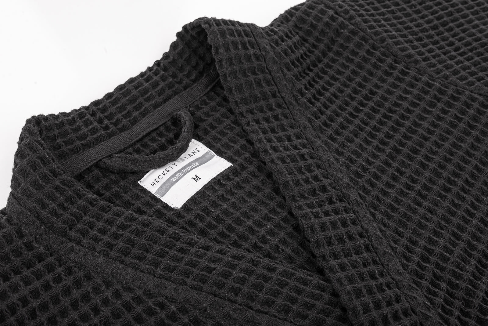 Heckettlane badjas Wafel Midnight Black