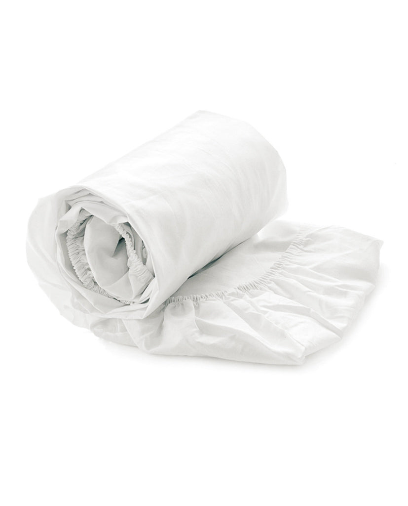 Heckettlane hoeslaken Elementi White satijn