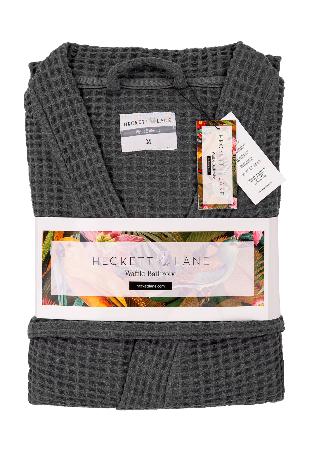 Heckettlane badjas Wafel Steel Grey