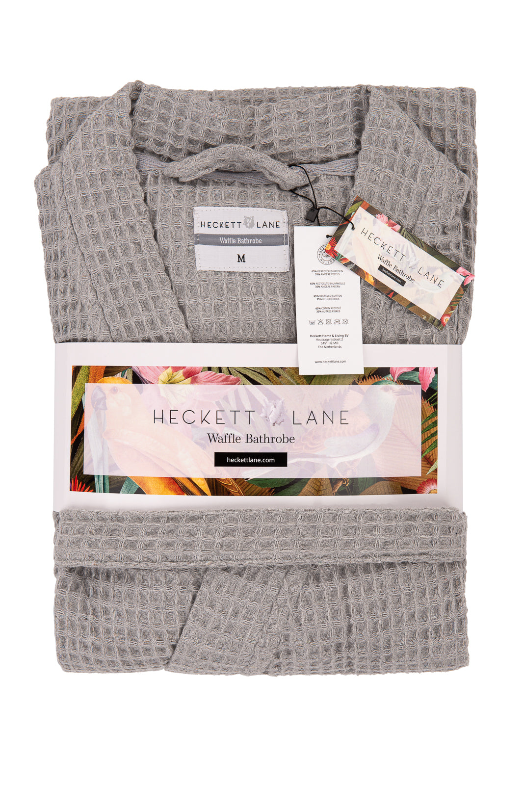 Heckettlane badjas Wafel Melange Grey