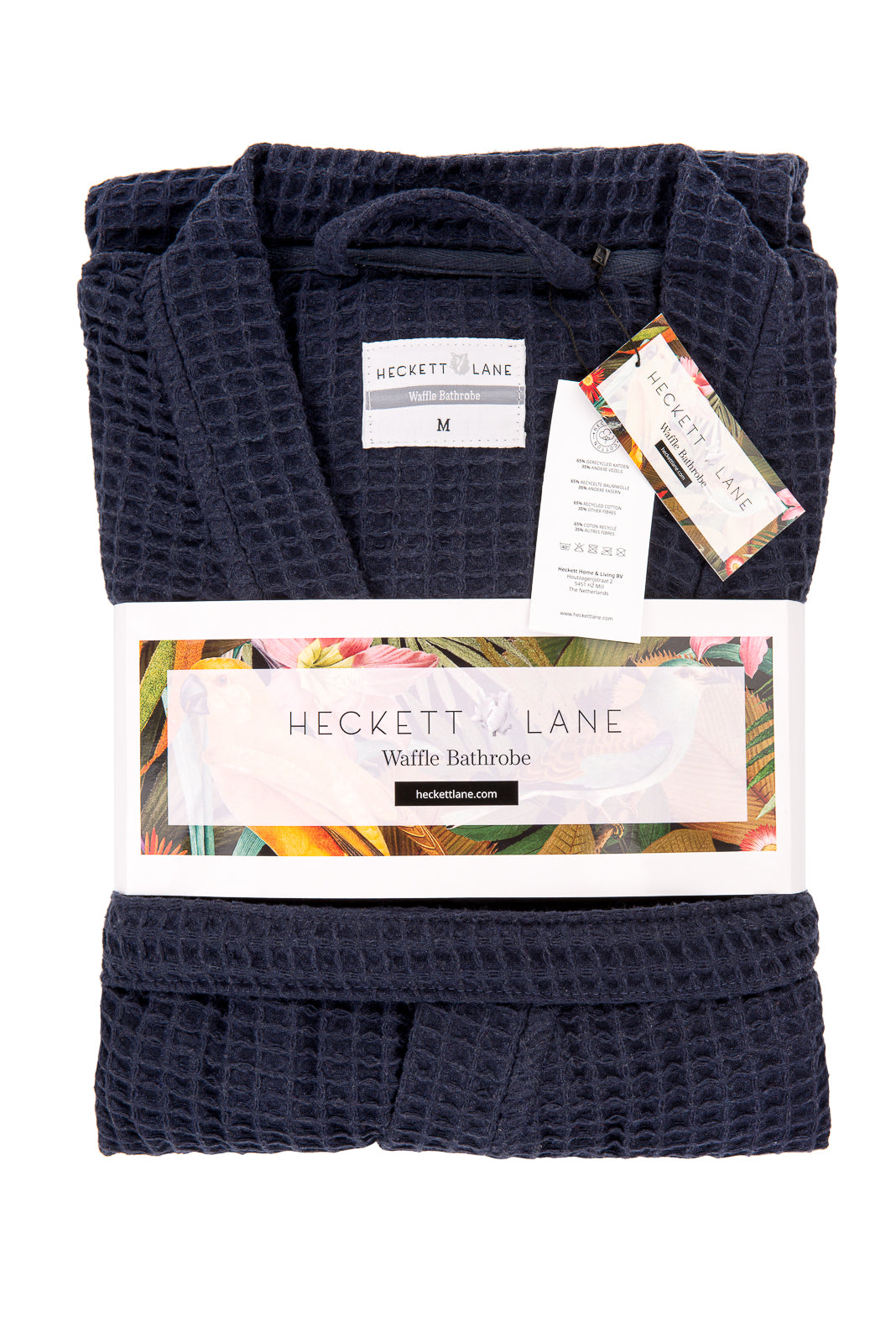 Heckettlane badjas Wafel Navy Blue