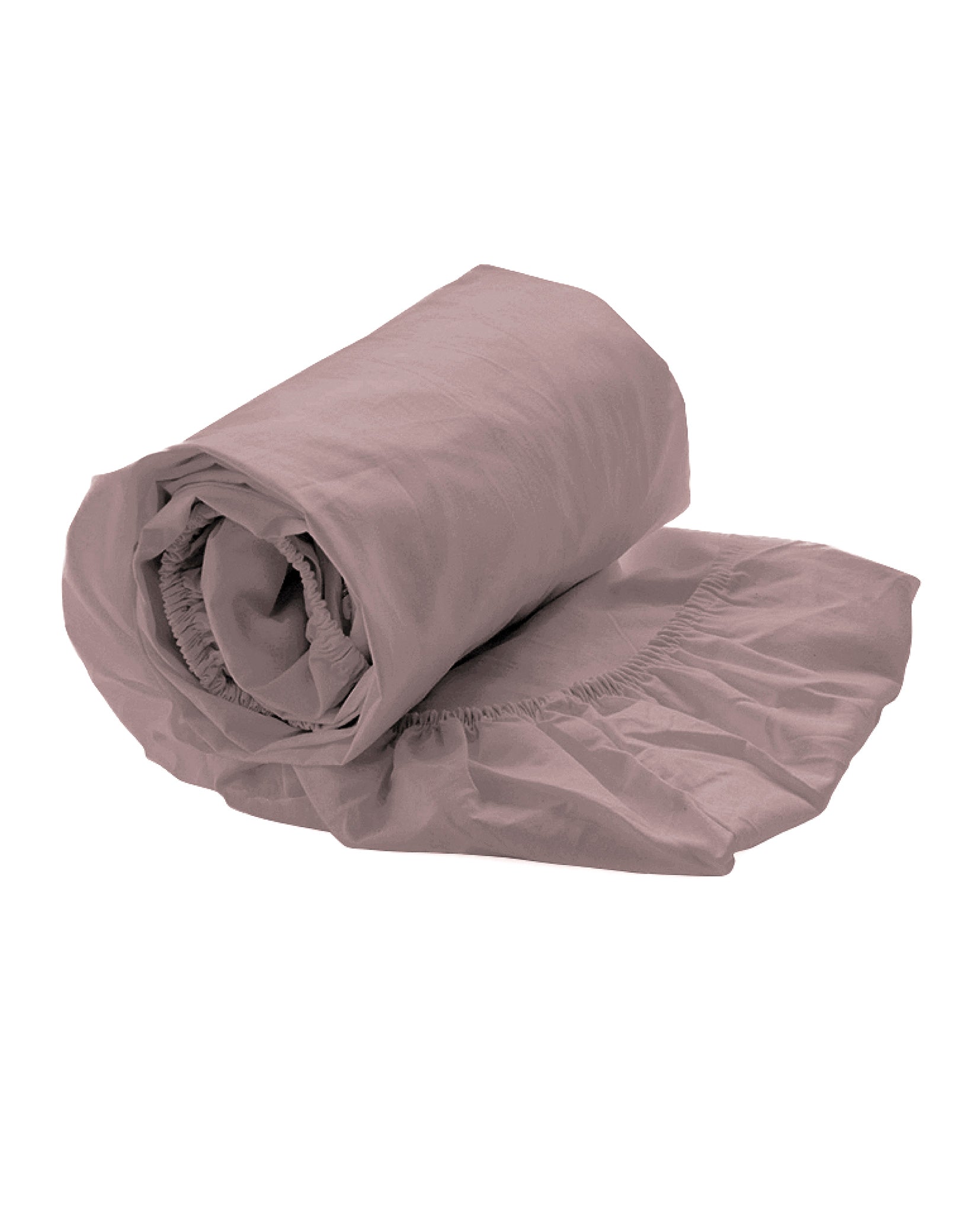 Heckettlane hoeslaken Elementi Rose Tan satijn