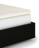 Heckettlane topper hoeslaken Elementi Off white satijn