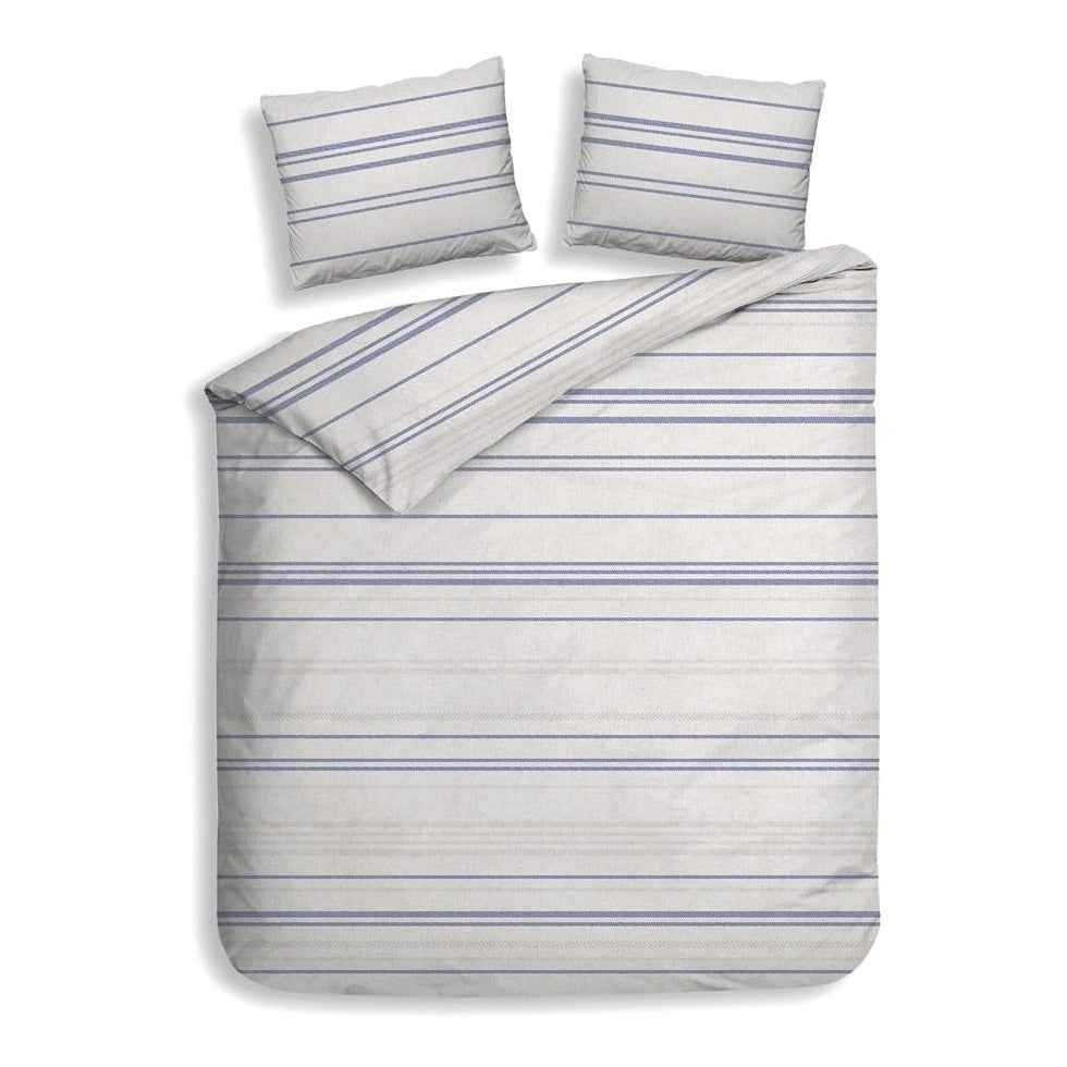 Housse de couette Heckettlane en flanelle Mattia Grey