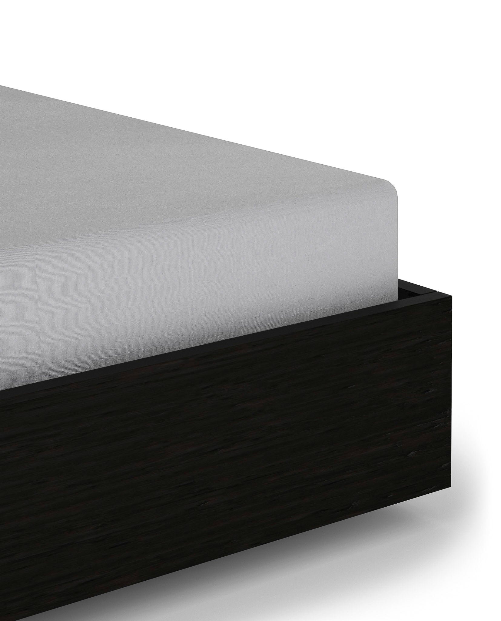 Heckettlane hoeslaken Elementi Glacier Grey satijn