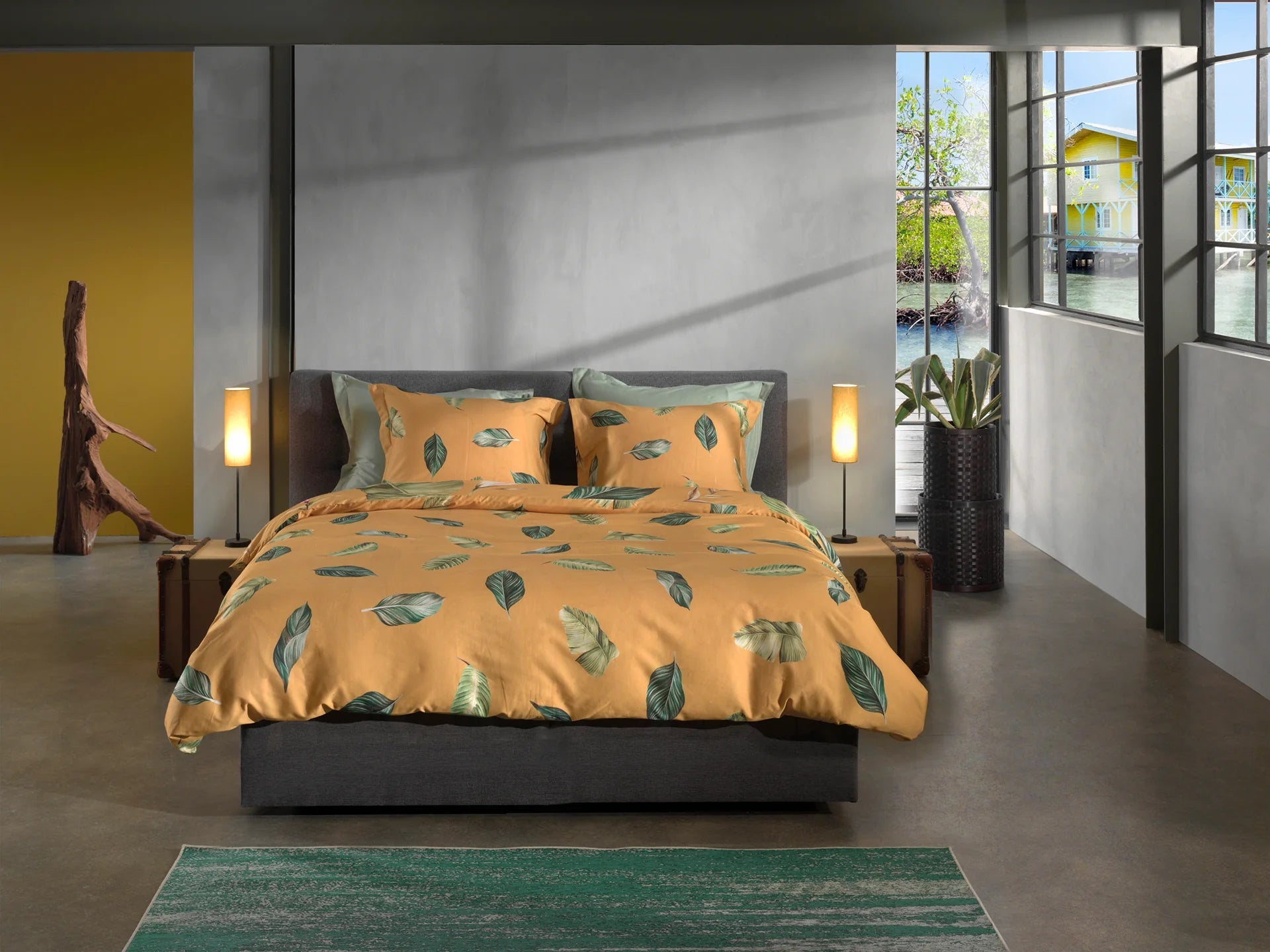 Heckettlane Bettbezug Satin Lilie