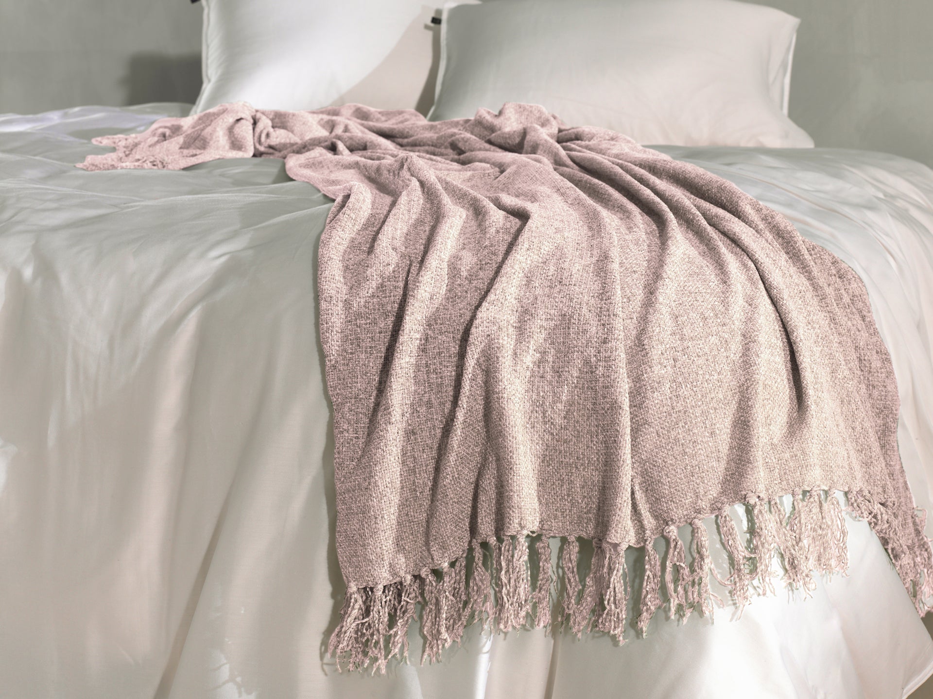 Zo Home plaid Ciniglia Shell Nude polyester